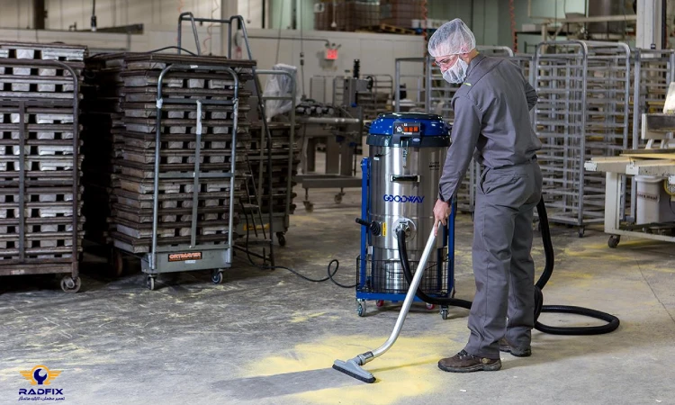 کاهش ضایعات مکنده صنعتی